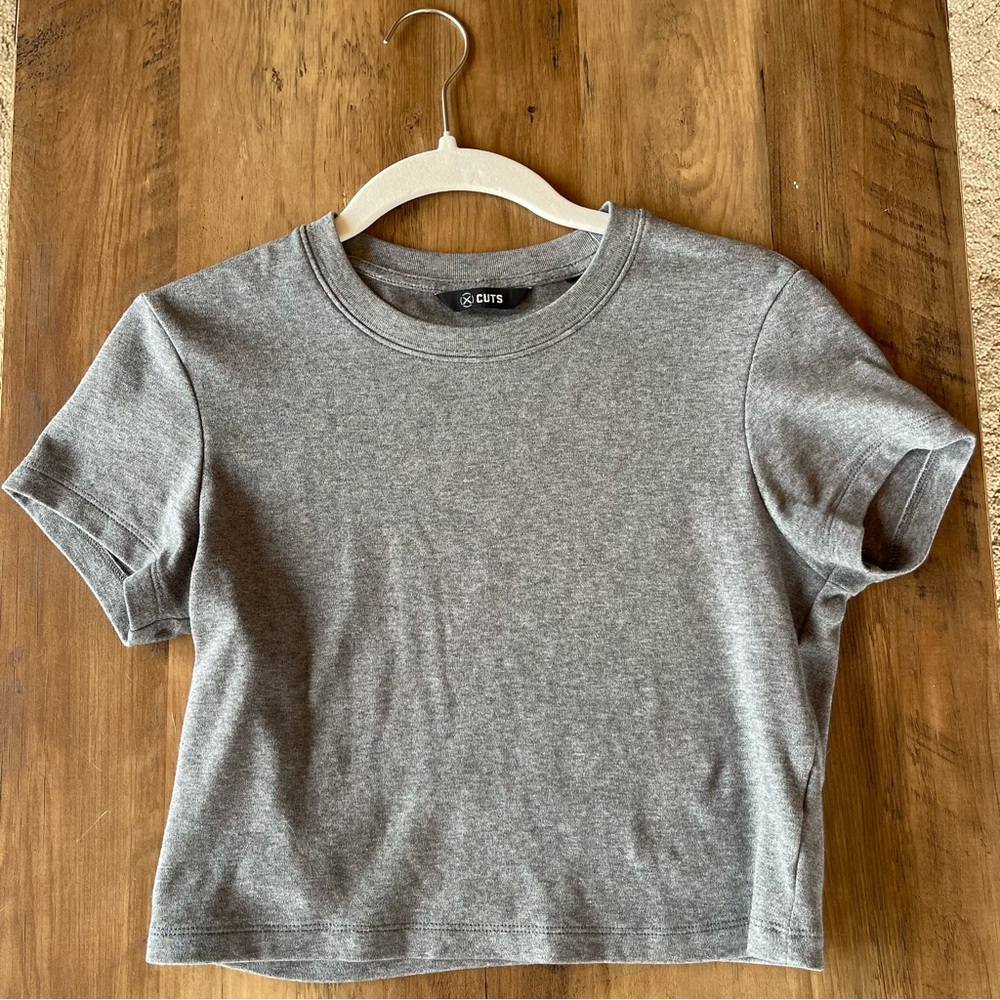 Gray Cuts Clothing Tomboy Tee Cropped